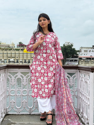 PINK FLORAL STRAIGHT K&D