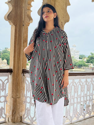 Black Heart Long Shirt