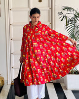 RED COLLAR DRESS KURTI