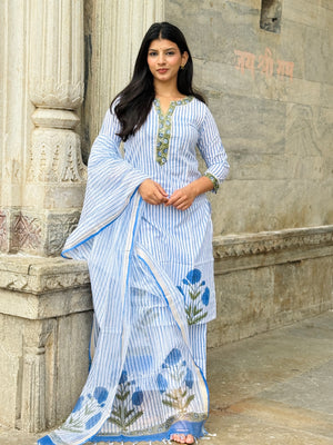 SB BLUE LINING SUIT SET