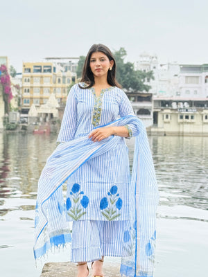 SB BLUE LINING SUIT SET