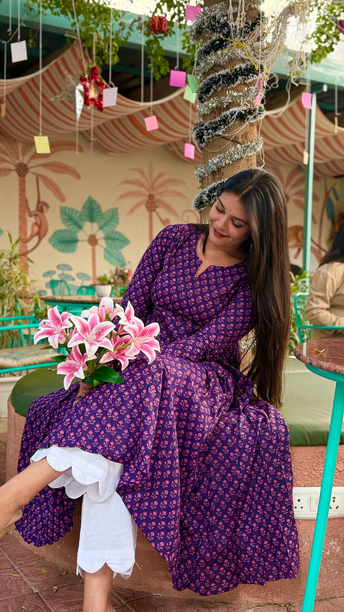 PURPLE PIPIN KURTI
