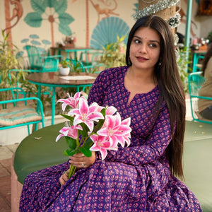 PURPLE PIPIN KURTI