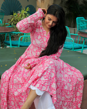 Pink Pipin Kurti
