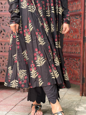 Black Cutwork Plazo