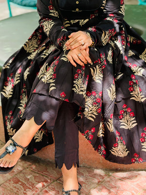 BLACK CHEST KURTI